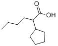 structure of CAS# 5623-89-2, 2-Cyclopentyl Hexanoic Acid;Nsc60405