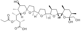 CAS#: 56283-74-0, 16-Deethyl-3-O-Demethyl-16-Methyl-3-O-(1-Oxopropyl)-Monensin
