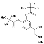 CAS 登录号：56298-24-9， 4-[1-羟基-2-(甲基氨基)乙基]-1,2-亚苯基二(2,2-二甲基丙酸酯)