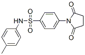 CAS 登录号：5655-60-7， 4-(2,5-二氧代吡咯烷-1-基)-N-(4-甲基苯基)苯磺酰胺