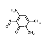 CAS 登录号：5658-87-7， 4-氨基-1,6-二甲基-3-亚硝基-2(1H)-吡啶酮