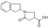 CAS 登录号：566154-69-6， 1-(2,3-二氢-1H-茚-2-基)-5-氧代-3-吡咯烷羧酸