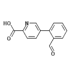 CAS 登录号：566198-45-6， 5-(2-甲酰基苯基)-2-吡啶羧酸