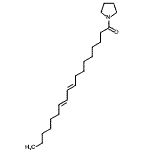CAS 登录号:56666-45-6, (9E,11E)-1-(1-吡咯烷基)-9,11-十八碳二烯-1-酮