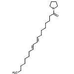 CAS 登录号：56666-47-8， (8E,10E)-1-(1-吡咯烷基)-8,10-十八碳二烯-1-酮