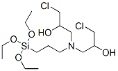 CAS 登录号：56709-05-8， 1,1'-[[3-(三乙氧基硅烷基)丙基]亚氨基]二[3-氯丙-2-醇]