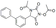 CAS 登录号：56775-94-1， 1-乙酰基-3-乙酰氧基-5',5-二苯基海因