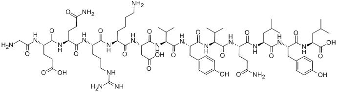 CAS 登录号：56795-64-3， 甘氨酰-谷氨酰-谷氨酰胺酰-精氨酰-赖氨酰-天冬氨酰-缬氨酰-酪氨酰-缬氨酰-谷氨酰胺酰-亮氨酰-酪氨酰-亮氨酸