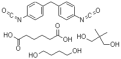 CAS#: 56815-45-3, Hexanedioic Acid, Polymer With 1,4-Butanediol, 2,2-Dimethyl-1,3-Propanediol And 1,1-Methylenebis(4-Isocyanatobenzene)