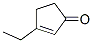 CAS 登录号：5682-69-9， 3-乙基环戊-2-烯-1-酮