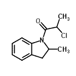 CAS 登录号：568566-38-1， 2-氯-1-(2-甲基-2,3-二氢-1H-吲哚-1-基)-1-丙酮