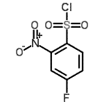CAS 登录号：568586-10-7， 4-氟-2-硝基苯磺酰氯
