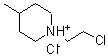 CAS 登录号：56859-59-7， 1-(2-氯乙基)-4-甲基哌啶鎓氯化物