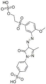 CAS#: 56892-20-7, 4-[4-[2-Methoxy-5-(2-Sulfooxyethylsulfonyl)Phenylazo]-3-Methyl-5-Oxo-2-Pyrazolin-1-Yl]Benzenesulfonic Acid