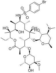 CAS 登录号：56998-48-2， (9S)-9-[[(4-溴苯基)磺酰基]氨基]-9-去氧代红霉素
