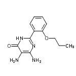 CAS 登录号：57075-34-0， 5,6-二氨基-2-(2-丙氧基苯基)-4(1H)-嘧啶酮