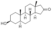 CAS 登录号：571-51-7， 5alpha-雄甾烷-3beta-醇-16-酮