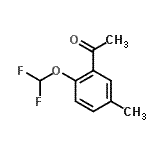 CAS 登录号：571158-90-2， 1-[2-(二氟甲氧基)-5-甲基苯基]乙酮