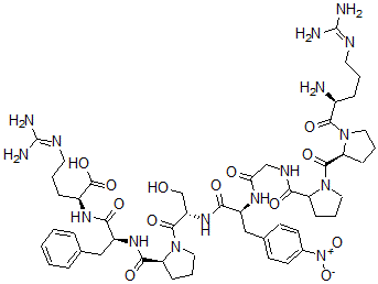 CAS 登录号：57164-28-0， 4-硝基-苯丙氨酰(5)-血管舒缓激肽