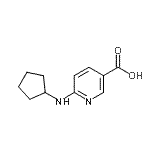 CAS#: 571915-69-0, 6-(Cyclopentylamino)Nicotinic Acid