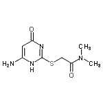 CAS#: 571922-95-7, 2-[(6-Amino-4-Oxo-1,4-Dihydro-2-Pyrimidinyl)Sulfanyl]-N,N-Dimethylacetamide