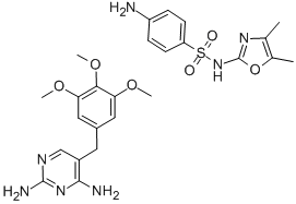 CAS 登录号：57197-43-0， 磺胺恶唑与甲氧苄啶混合物