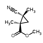 CAS 登录号：57234-25-0， 甲基(1R,2R)-2-氰基-1,2-二甲基环丙烷羧酸酯