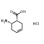 CAS 登录号：57266-56-5， (1R,6S)-6-氨基-3-环己烯-1-羧酸盐酸盐(1:1)