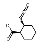 CAS 登录号：57266-58-7， (1R,2S)-2-异氰酸环己烷羰基氯化物