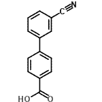 CAS 登录号：5728-45-0， 3'-氰基-4-联苯基羧酸