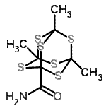 CAS#: 57289-12-0, 3,5,7-Trimethyl-2,4,6,8,9,10-Hexathiatricyclo[3.3.1.1<Sup>3,7</Sup>]Decane-1-Carboxamide
