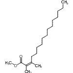 CAS 登录号：57289-46-0， 甲基(2Z)-2,3-二甲基-2-十六碳烯酸酯
