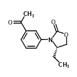 CAS 登录号：572923-14-9， (4S)-3-(3-乙酰基苯基)-4-乙基-1,3-恶唑烷-2-酮