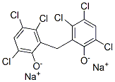 CAS 登录号：5736-15-2， 2,2'-亚甲基二[3,4,6-三氯苯酚]钠