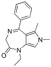 CAS#: 57436-06-3, 1-Ethyl-3,7-Dihydro-6,7-Dimethyl-5-Phenylpyrrolo[3,4-e]-1,4-Diazepin-2(1H)-One