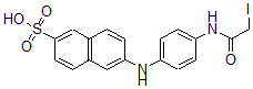 CAS#: 57450-03-0, 2-(4-(2-Iodoacetamido)phenyl)aminonaphthalene-6-sulfonic acid
