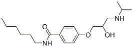 CAS 登录号：57494-86-7， N-己基-4-[2-羟基-3-[(1-甲基乙基)氨基]丙氧基]苯甲酰胺