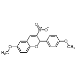 CAS 登录号：57544-06-6， 6-甲氧基-2-(4-甲氧基苯基)-3-硝基-2H-苯并吡喃