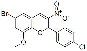 CAS#: 57544-22-6, 6-Bromo-2-(4-Chlorophenyl)-8-Methoxy-3-Nitro-2H-1-Benzopyran