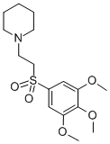CAS#: 57554-04-8, 1-(2-(3,4,5-Trimethoxyphenyl)Sulfonylethyl)-Piperidine