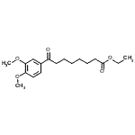 CAS 登录号：57641-19-7， 乙基8-(3,4-二甲氧基苯基)-8-氧代辛酸酯