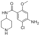 CAS 登录号：57645-49-5， 4-氨基-5-氯-2-甲氧基-N-哌啶-4-基苯甲酰胺