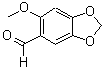 CAS 登录号：5780-00-7， 6-甲氧基-苯并[1,3]二氧杂环戊烯-5-甲醛