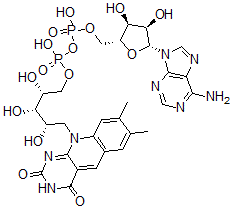 CAS 登录号:57818-88-9, 5-脱氮黄素腺嘌呤二核苷酸