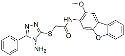 CAS#: 578745-02-5, 2-[(4-Amino-5-Phenyl-4H-1,2,4-Triazol-3-Yl)Thio]-N-(2-Methoxy-3-Dibenzofuranyl)-Acetamide