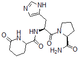 CAS 登录号：57884-93-2， N-[(6-氧代-2-哌啶基)羰基]-L-组氨酰-L-脯氨酰胺