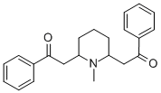 CAS#: 579-21-5, 2,2'-(1-Methyl-2,6-Piperidinediyl)Bis[1-Phenyl-(2R,6S)-rel-Ethanone]