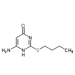 CAS 登录号：57939-39-6， 6-氨基-2-(丁基硫基)-4-嘧啶醇