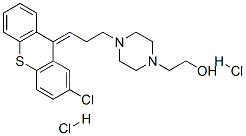 CAS 登录号：58045-23-1， (Z)-4-[3-(2-氯-9H-噻吨-9-亚基)丙基]哌嗪-1-乙醇二盐酸盐