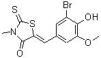 CAS#: 58215-51-3, (5Z)-5-(3-Bromo-4-Hydroxy-5-Methoxybenzylidene)-3-Methyl-2-Thioxo-1,3-Thiazolidin-4-One